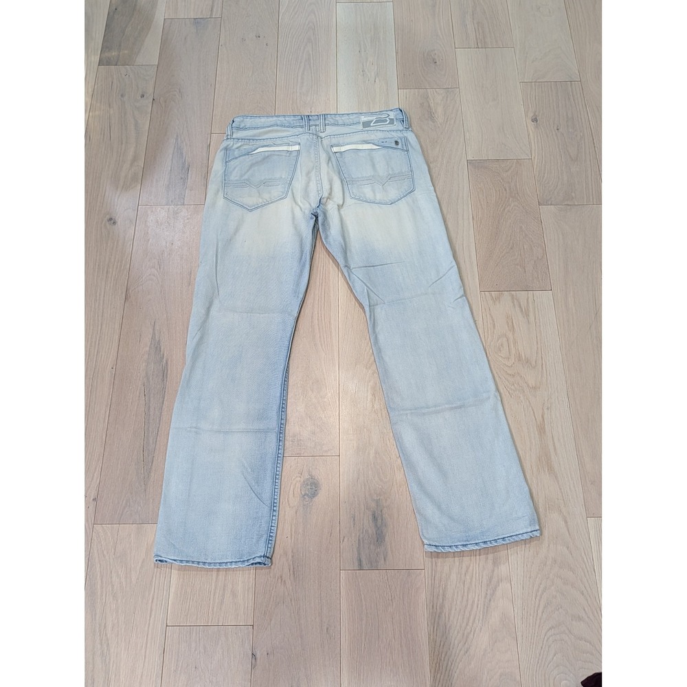Buffalo David Bitton Driven Straight Leg Jeans | Men's 33x32 Light Wash Denim - Picture 3 of 12